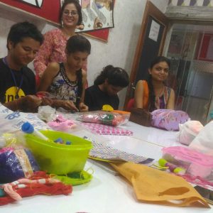 Workshop on jewellery designing at INSD Bhilai