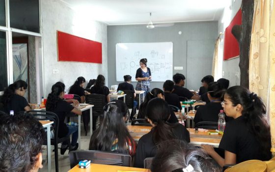 Saturday activities at INSD Bhilai for Fashion and Interior designing students